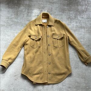 Wilfred Free Tan Button-Up Shirt Jacket